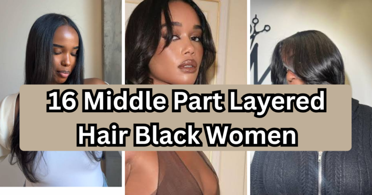 16 Middle Part Layered Hair Black Women Will Love This Season