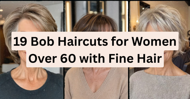 19 Bob Haircuts for Women Over 60 with Fine Hair